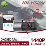 HIKVISION D1 PRO 1440P DASHCAM CAR CAMERA WIFI AP AUDIO G SENSOR 1 CHANNEL