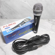 Mic Kabel Fleco F-371 F371 F 371 Professional Microphone Vokal Karaoke Kabel Panjang 5 meter