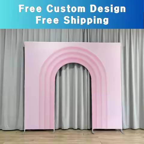 Aluminium Arch Backdrop Stand, Welcome Door for Studio Photography Scene, Wedding, Birthday Party, 7