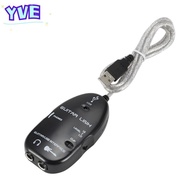 YVE Guitar to USB Cable, White/Black With Software CD​ ​USB Guitar Interface, Convenient 1M Length U