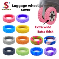 [SG Stocks]8pcs Silicone Luggage Wheel Cover Protector Thickness Rubber Caster for Suitcase Travel P