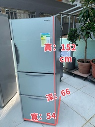 雪櫃 日立 Hitachi RSG28GPH-GS (228公升) 銀色玻璃 152CM高 迷你三門 二手電器 最新款 貨到付款 洗衣機 包送貨安裝