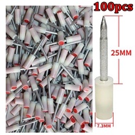 100pcs 7.3mm Steel Nail Gun Rivet Fire Nail Gun Ceiling Gun Bullet Nail Gun Concrete Artifact Nail P