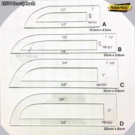 Pembaris Basi Jahitan Baju/ basi ruler/ ruler basi (Bahan Acrylic) hight quality