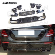 ABS Rear Bumper Lip Diffuser Spoiler for Benz E Class W213 E200 E260 E300 2017-2019 E63 Style Diffus