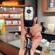 Soopsori TPU Car Key Case Cover for Mercedes Benz E C S GLC Class E200 E400 E63 W213 S550 S560 C260 