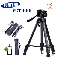 ของแท้100% YUNTENG VCT-668 ขาตั้งกล้อง ขาตั้งมือถือ 3ขา tripod for camera DV Professional Photograph