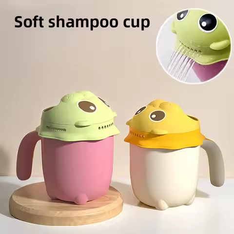 Hair Washing Cup Baby Shower Water Scoop Baby Bathing Shampoo Cup Watering Scoop