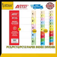ASTAR Index Divider Paper (Ready Stock)
