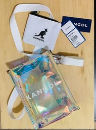 KANGOL 袋鼠 炫彩 彩虹變色包  側背包 斜背包(9成新 只用過一次）保留吊牌