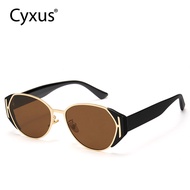 กรอบทรงรีที่ไม่มีโพลาไรซ์ Cyxus Y2K 1312 Kacamata Gaya Retro ที่เป็นกลาง