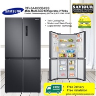 SAMSUNG RF48A4000B4/SS 468L Multi-door Refrigerator - 2 Ticks