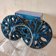 WHEEL DOP HITAM BIRU DOP VLEG RING 13 INCHI PER SET