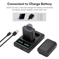 SONY DIGEYE Charger BC-VW1 Dual Battery NP-FW50 USB LED for Camerasony A7 A6000 A6400