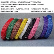 10Meter 0.85mm2 27Line Anti Flame Corosive 18AWG Original Low Voltage Wire Pure Copper Cable Auto Ca