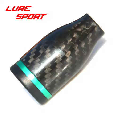 Proton 2pcs Taper shape 44mm 3K woven Carbon Grip OD27mm Butt Cap Rod Building component Handle Rod 