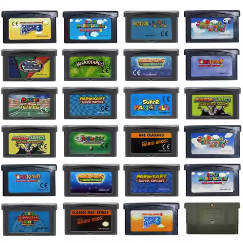USA/EUR Language GBA Mario Game Cartridge 32 Bit Video Game Console Card Super Mario Advance Super M