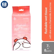 Popi Naam Mini Flushable Wet Tissue (7's x 8 Packs)