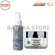 [ Paket Toner Luminous ] MSGLOW / Ms glow toner Glowing + Ms glow cream malam/Night cream Luminous