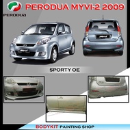 PERODUA MYVI-2 2009-2010 SPORTY OEM STYLE FULLSET SKIRTING (FRONT SKIRT, SIDE SKIRT, REAR SKIRT) PU 