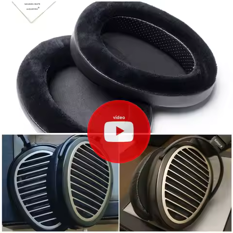 Velvet Velour Ear Pad Foam Cushion EarPads For HifiMan HE1000 V2 Edition X HE1000SE Headphone