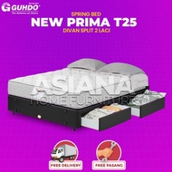 DISKON Spring Bed Guhdo New Prima T25 180x200 cm SET Dipan Laci HS HB