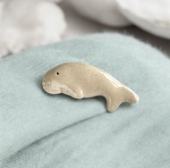 陶瓷胸針 - 海牛