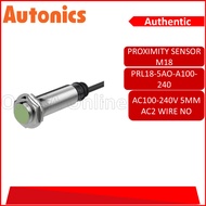 AUTONICS PROXIMITY SENSOR M18 AC100-240V 5MM AC2 WIRE NO(PRL18-5AO-A100-240)