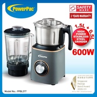 Powerpac High Power Blender and Stainless Steel Grinder (PPBL377)