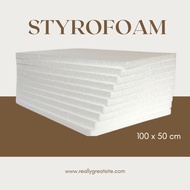 Styrofoam Cork Styrofoam Foam Sheet / Foam packing Board painting Board 100x50
