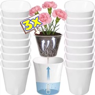 1/2/3PCS Automatic Watering Flower Pots with Water Level Indicator & Ventilation Holes, Self Waterin