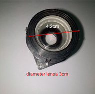 LENSA PROYEKTOR DIY LCD DIAMETER LENSA 3CM FRAME 4.2CM BEKAS