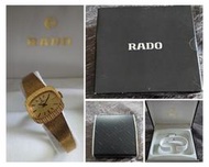1960年代停產庫存美品（全部原裝-盒裝庫存品)古董復古RADO,包金手上鍊機械錶