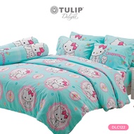 (New)TULIP ชุดเครื่องนอน ผ้าปูที่นอน ผ้าห่มนวม รุ่น TULIP Delight  ลิขสิทธิ์แท้ซานริโอลาย  DLC122 ลา