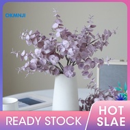 [okmnji]☆15.7" Faux Eucalyptus Leaves Stems Artificial Eucalyptus Leaves Branches Colored Simulated 
