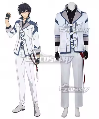 The Misfit of Demon King Academy Maou Gakuin Arnos Voltegourde White Uniform Suit Party Outfit Cospl