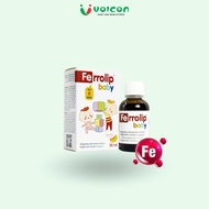 Sắt Hữu Cơ cho bé Ferrolip baby (30ml) không tanh dễ uống và giúp hạn chế tối đa táo ở trẻ .