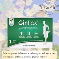 【Leanic store】 Ginflex Veggie Capsule 1box/30 Vegetarian Capsules Relieve systemic inflammation EXP2