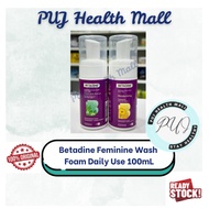 [NEW PACKAGING] Betadine Feminine Wash Foam Daily Use 100mL [Assorted Range]
