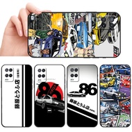 Soft black phone case for Realme 8 Pro 9 Q3 Q3i 8i 8S Narzo 30 5G SX51 toyota ae86 casing Anti falli