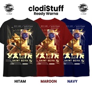 Kaos MLBB VALIR SAINT SEIYA Mobile Legends Mage ML Lengan Pendek Hitam Combed 24s Pria Wanita