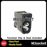 Toyota 1JZ 2JZ 4AGE Engine Ignition Plug Coil Socket Fuel Injector Connector 2 Pin