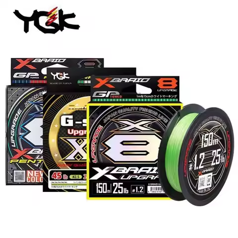 Original YGK G-SOUL X8 UPGRADE X8 Braid Fishing Line Super Strong 8 Strands Multifilament PE Line150