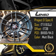 Lenso Project D Spec K 17 X 8.0JJ 8X100/114.3 Matt Black