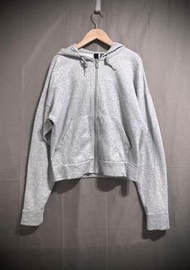 Adidas 串標寬鬆落肩連帽外套 格雷系飛鼠袖內刷薄絨帽T外套 XS 155/80A hoodie