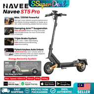 NAVEE ST5 Pro Electric Scooter IPX6 Ultra Speed Max 40kmh Body Support 150kg BMS Battery Arm Suspens