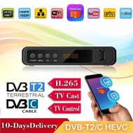 Europe Digital 10Bit Decoder Dvb T2 Tuner Dvbt2 Hevc H265 Stick Universal Remote Dvb C Dvbt2 Free Antenna Digital Tv Set-Top Box