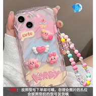 Fth-56 Ss860 Cute 3D Silicone Softcase Kirby Lanyard Strap For Realme 5 5I 8 8I 11Pro+ 9I 10 C33 C35