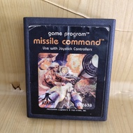 Original Missile Command Game Program ATARI Cartridge Cassette 1981