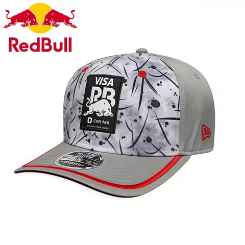 New GRAY Red Bull Baseball Cap Visa Cash App RB 2025 Jannanese GP Yuki Tsunoda 9 Seventh Cap Men's a